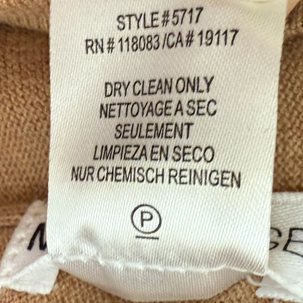 Minnie Rose Cotton Cashmere Topper Knit Cardigan Sweater Brown Sugar One Size - Picture 9 of 13